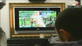 Sexy aunty Angela Gritti ready in lingerie seduces her nephew who breaks her ass with anal penetrations