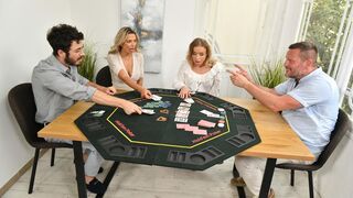 TEAM BUILDING TEMPTATION CHAPTER 2: SHALINA DEVINE AND ALEXA FLEXY TURN STRIP POKER INTO A FULL BLOWN DP GANGBANG GP3530