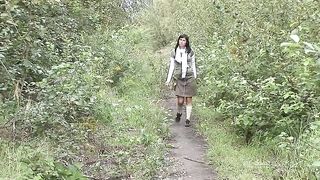 Perverse anal threesome fucking a sexy czech brunette girl