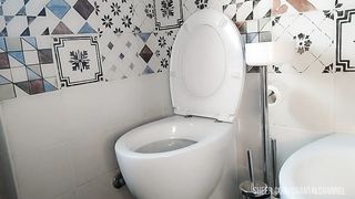the sweet dirty sound from the toilet