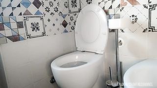the sweet dirty sound from the toilet