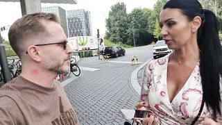 Pornstar Ania Kinski gets fucked in the ass by a fan who wants to try out in the porn industry