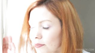 Skinny redhead gets her tight asshole fucked