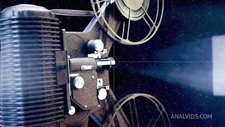 Camera catches Andressa Castro with mega dildo in her pussy