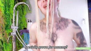 Stepson Spied on StepMom While She Was Bathing in the Bathroom and Fucked Her