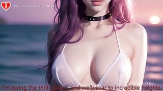 Pink Cat Girl Waifu Wanna Her HUGE TITS To Be Cuddled + Fuck Her BIG ASS On The Beach - Uncensored Hyper-Realistic Hentai Joi, With Auto Sounds, AI [SUB’S VIDEO]