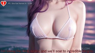 Pink Cat Girl Waifu Wanna Her HUGE TITS To Be Cuddled + Fuck Her BIG ASS On The Beach - Uncensored Hyper-Realistic Hentai Joi, With Auto Sounds, AI [SUB’S VIDEO]