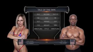 LORA CROSS VS WILL TILE MIXED WRESTLING
