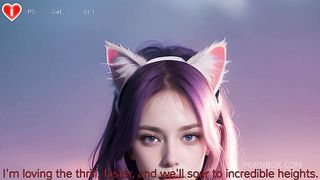 Pink Cat Girl Waifu Wanna Her HUGE TITS To Be Cuddled + Fuck Her BIG ASS On The Beach - Uncensored Hyper-Realistic Hentai Joi, With Auto Sounds, AI [PREMIUM VIDEO]