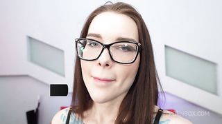 Triple Blowjob and First DP with a beauty Eva Gold with big tits