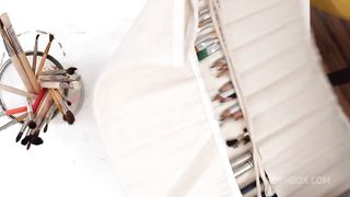 DP with strapon in bisexual FFM thresome