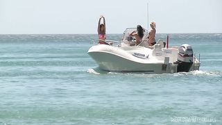 Anal Insertion for 3 Bitches On The Beach