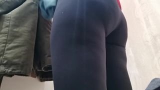 Big ass to spy on in the clothing store
