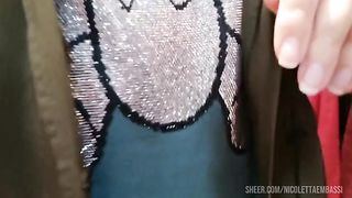 Big ass to spy on in the clothing store