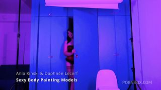 (DRY) Foursome, hard anal, blowjob, fetish with Ania Kinski, HPG, Doryann & Daphnee