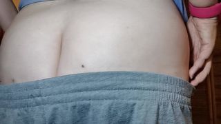 Big farts for this big hairy ass Italian stepmom