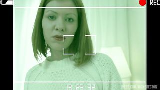 Skinny redhead enjoying standing fuck