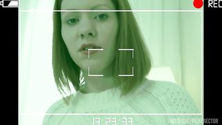 Skinny redhead enjoying standing fuck