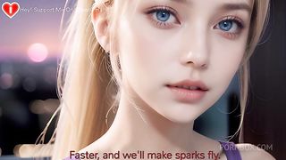 Blonde Girl Waifu With Nipples Poking + Fuck Her BIG ASS All Night - Uncensored Hyper-Realistic Hentai Joi, With Auto Sounds, AI [25min Video + 128 4k Images (32 Naked)]