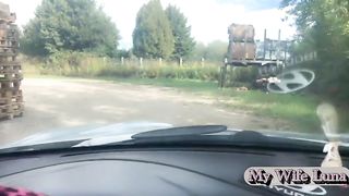 The slut pays the bill for the work with her ass, the mechanic is very happy