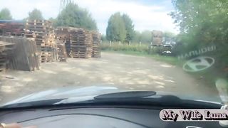 The slut pays the bill for the work with her ass, the mechanic is very happy