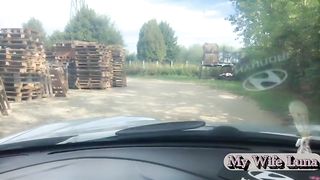 The slut pays the bill for the work with her ass, the mechanic is very happy