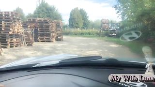 The slut pays the bill for the work with her ass, the mechanic is very happy