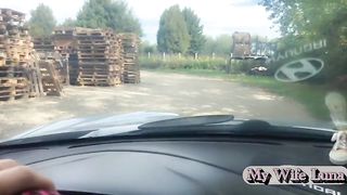 The slut pays the bill for the work with her ass, the mechanic is very happy