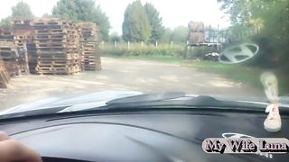 The slut pays the bill for the work with her ass, the mechanic is very happy