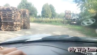 The slut pays the bill for the work with her ass, the mechanic is very happy