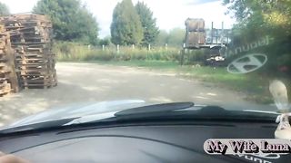The slut pays the bill for the work with her ass, the mechanic is very happy