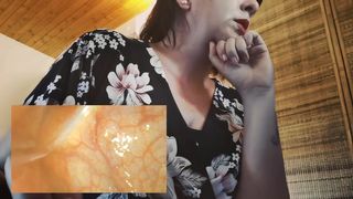 Vaginal endoscopy session - While doing online class in smartworking - 1 hour inside me