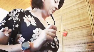 Vaginal endoscopy session - While doing online class in smartworking - 1 hour inside me