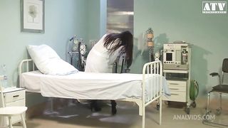 Mira Sunset a whore MILF with small natural breasts and red hair loves it in the ass and wants her mouth filled