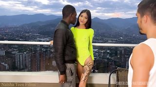 Jana Red FIRST DOUBLE ANAL big cock stretching his little hole big gape -prolapso