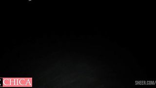 Stretched ass pissing in water at night