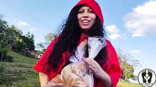 OUTDOOR LITTLE RED RIDING HOOD BOOBS GRABBING