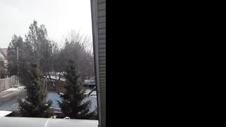 PUBLIC FLASH OF BREASTS AND ASS OUTDOORS