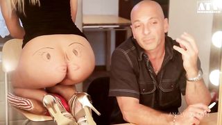 Slutty MILF Jenna Lovely with small soft tits gets her ass gaped by oversized cock and wants her mouth busy