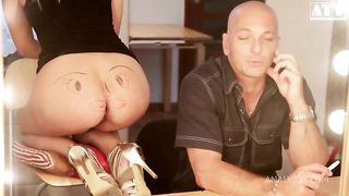 Slutty MILF Jenna Lovely with small soft tits gets her ass gaped by oversized cock and wants her mouth busy