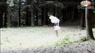Walking through the woods I found a cock that satisfies my hairy pussy as well as penetrating my tight ass