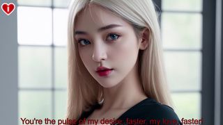 [Ep.1] 21YO Platinum Blonde Waifu STEP SIS Got HUGE TITS + Fuck Her At Her Place To Be Fucked POV - Uncensored Hentai Joi, With Auto Sounds, AI [SUB’S VIDEO]