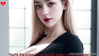 [Ep.1] 21YO Platinum Blonde Waifu STEP SIS Got HUGE TITS + Fuck Her At Her Place To Be Fucked POV - Uncensored Hentai Joi, With Auto Sounds, AI [SUB’S VIDEO]