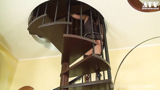 Group party with Zoe Azuli a slutty experienced female with small natural tits and brunette hair