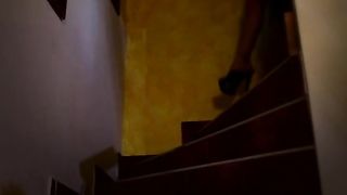 Roberta Gemma a whore with a hairy pussy and two provocative tits gets fucked in the ass outside