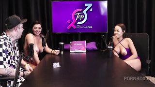 O REI DO DOGGING CHUPOU DUAS GOSTOSAS PELADAS, E DEPOIS RECEBEU UM BOQUETE DA MORENA SAFADA - ALICE VASCONCELOS (SHEER/RED)