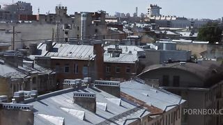 Small-breasted teen gets her asshole fucked