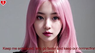 Pink Hair Asian STEP SIS Fucks You In Cowgirl Position POV - Uncensored Hentai Joi, With Auto Sounds, AI [FULL VIDEO]
