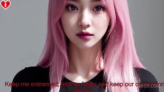Pink Hair Asian STEP SIS Fucks You In Cowgirl Position POV - Uncensored Hentai Joi, With Auto Sounds, AI [FULL VIDEO]