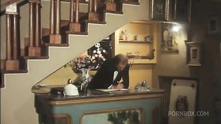 one couple fucks in the room and another in the hotel corridor